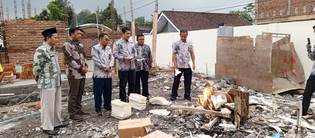 pemusnahan blangko AC 1